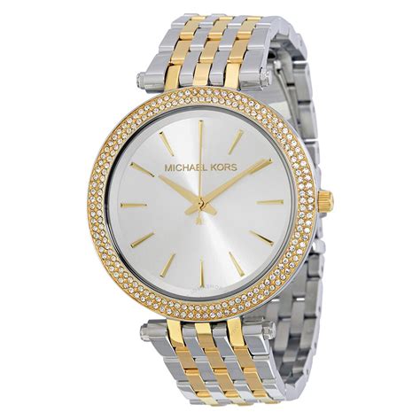 michael kors darci silver tone ladies watch|michael kors darci watch 26mm.